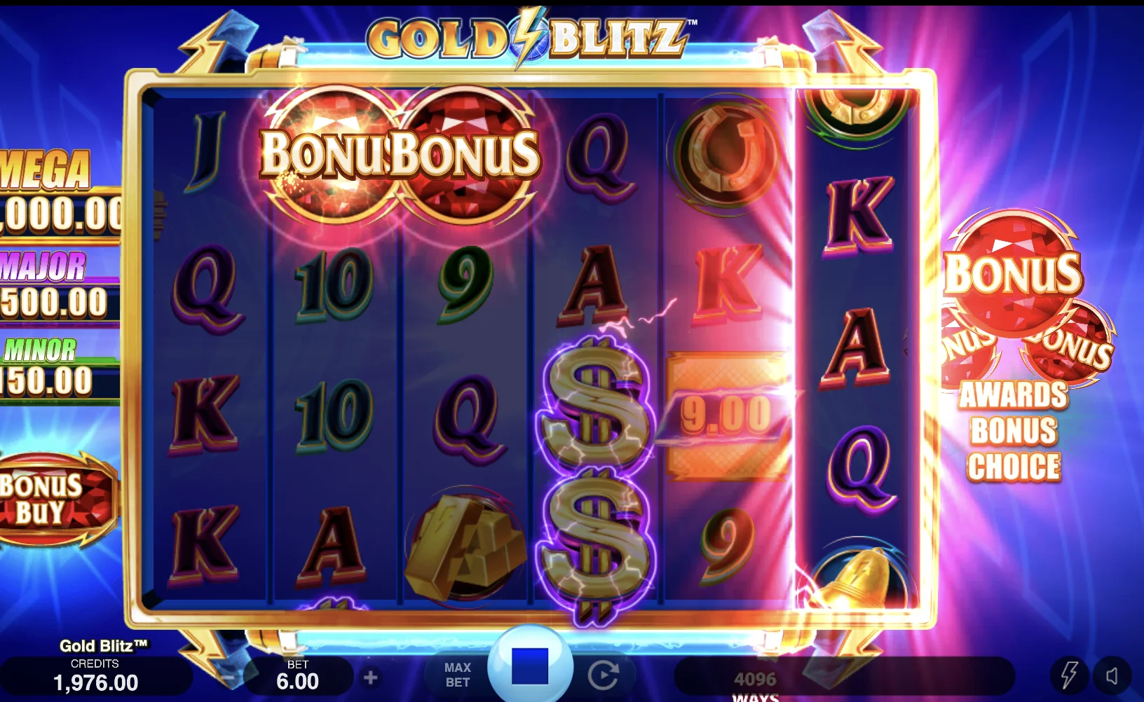 gold blitz free spins demo