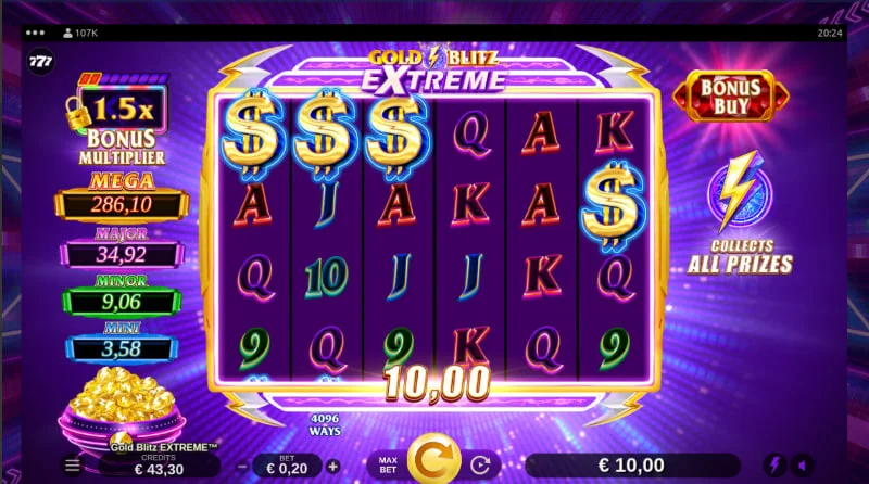 Gold Blitz Ultimate Slot Gameplay