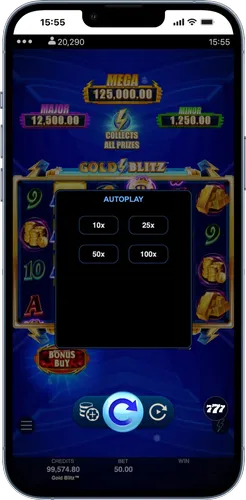 Gold Blitz Autoplay-Funktion