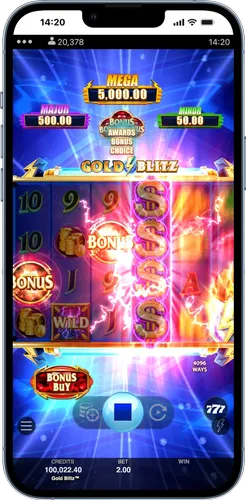 Gold Blitz Slot Bonus-Auswahl aktivieren