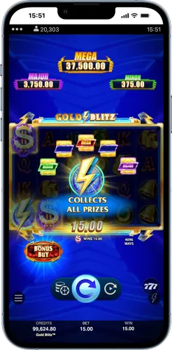 Gold Blitz sammelt alle Preise ein